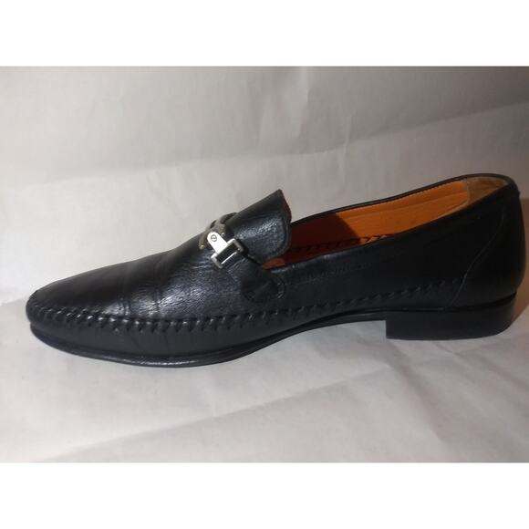 Mezlan Spain Men\'s size 13M Black Leather Dress Shoes Square-toe Bit Loafers 46 main image 9